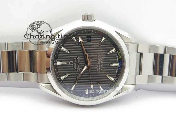 0723 Youthful Aqua Terra ‘PyeongChang 2018’ JHF Best Edition Black Dial On SS Bracelet A 8204
